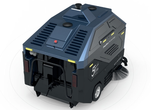 Unmanned Autonomous sweeping robot Robotic road sweeper for Semi-closed areas