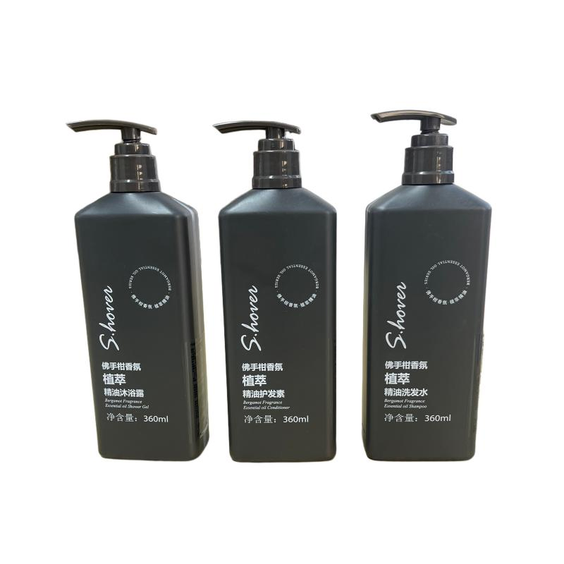 Customized Botanical Essential Oil Scented Shampoo and Shower Gel for Hotels, Motels, and Guest Rooms
