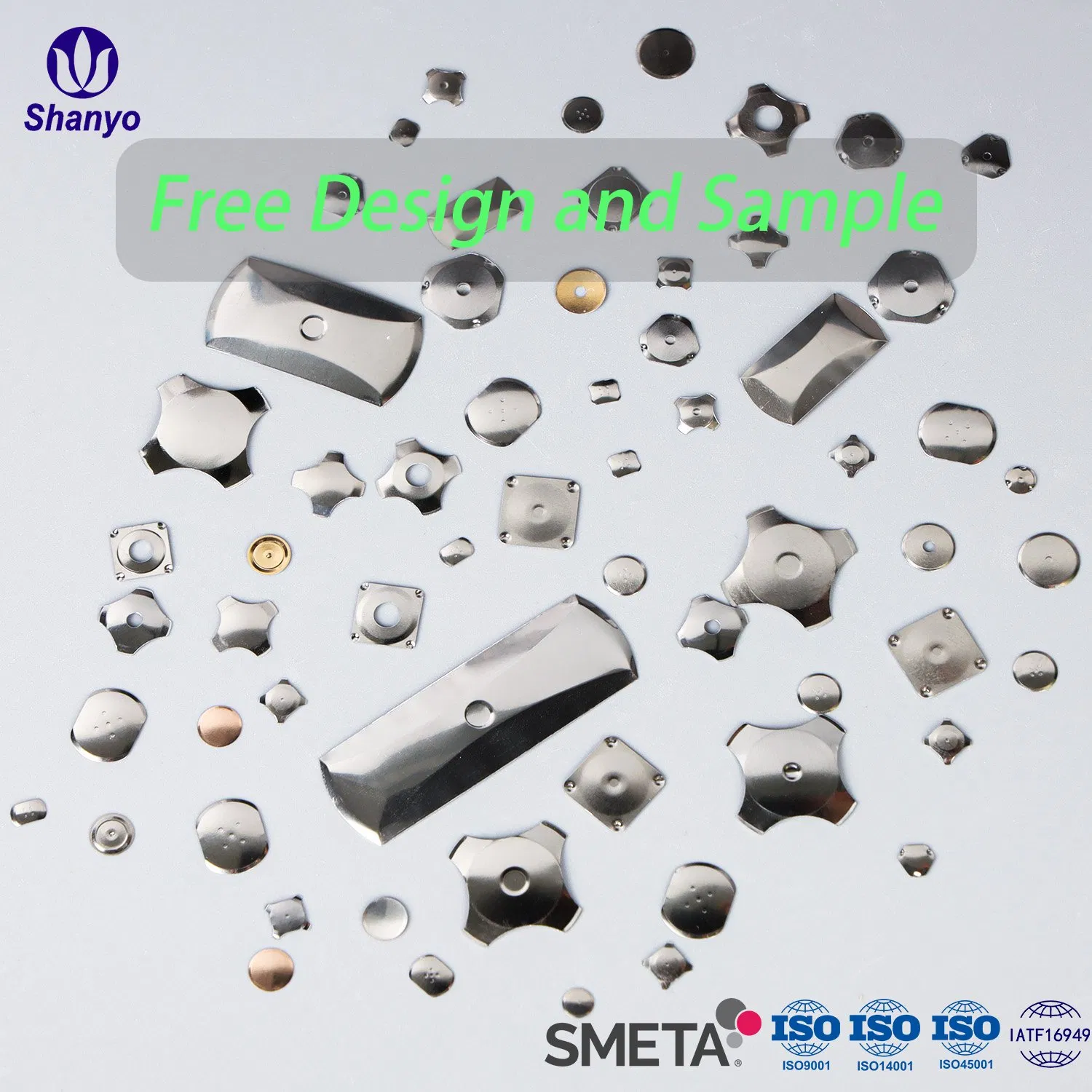 Shanyo Custom Precision Stamping Tactile Metal Snap Dome Switches for Consumer Electronics