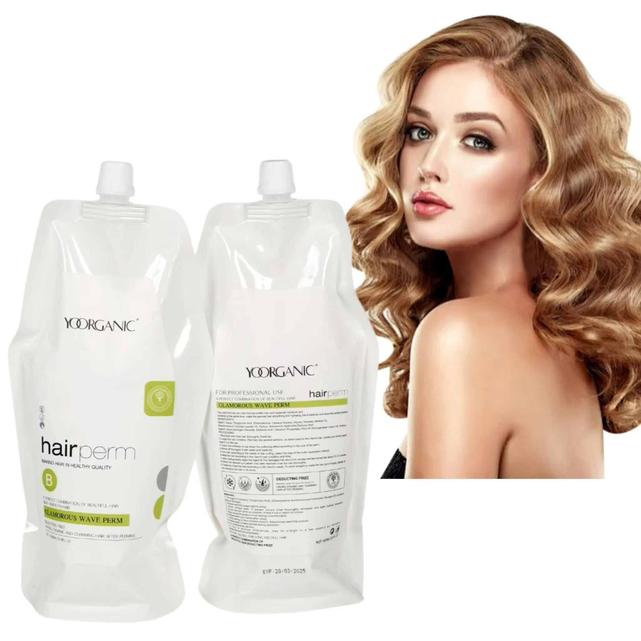 Mild Formula Brazilian Hair Treatment Products Perm Lotion for Define Curly Stretch Curl Defining Cream