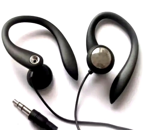 Моно наушник с заушным креплением для спорта и игр