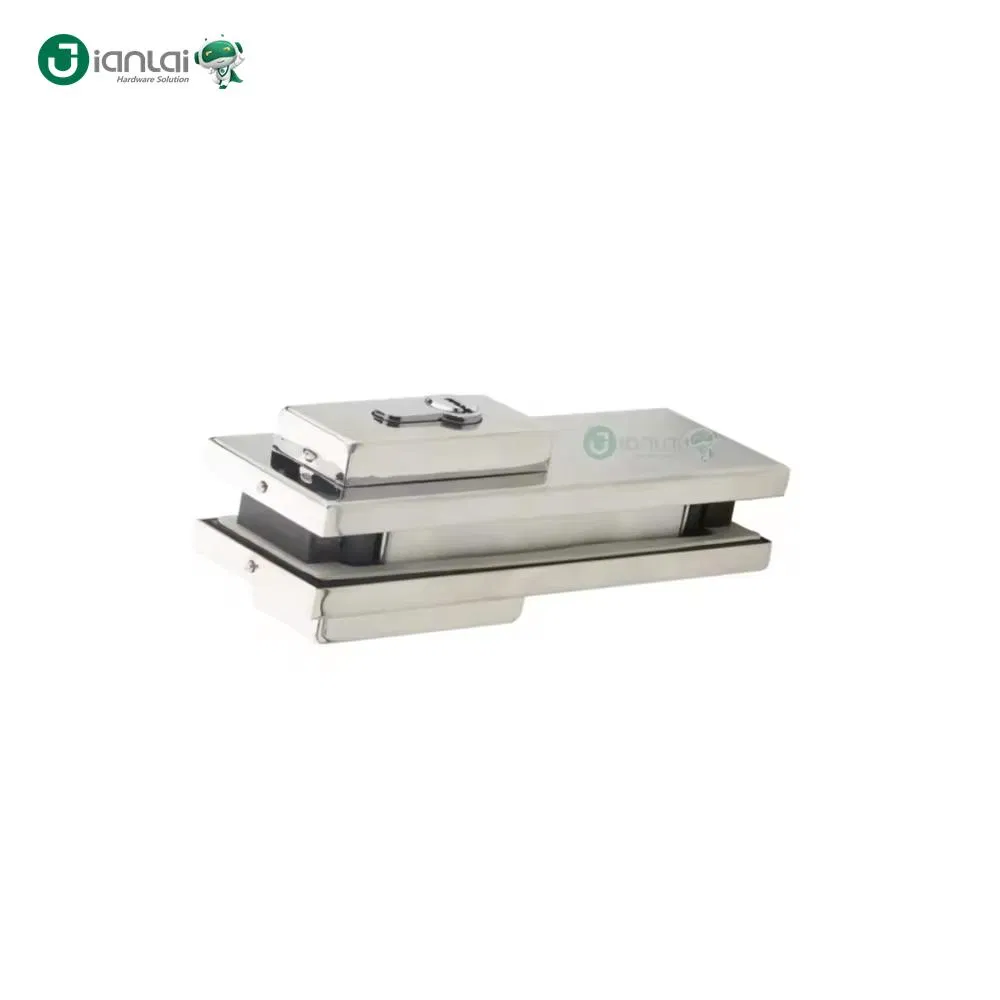 Sliding Glass Hardware Commercial Entrance Safety Anti-Theft Stainless Steel Lock Patch Fitting