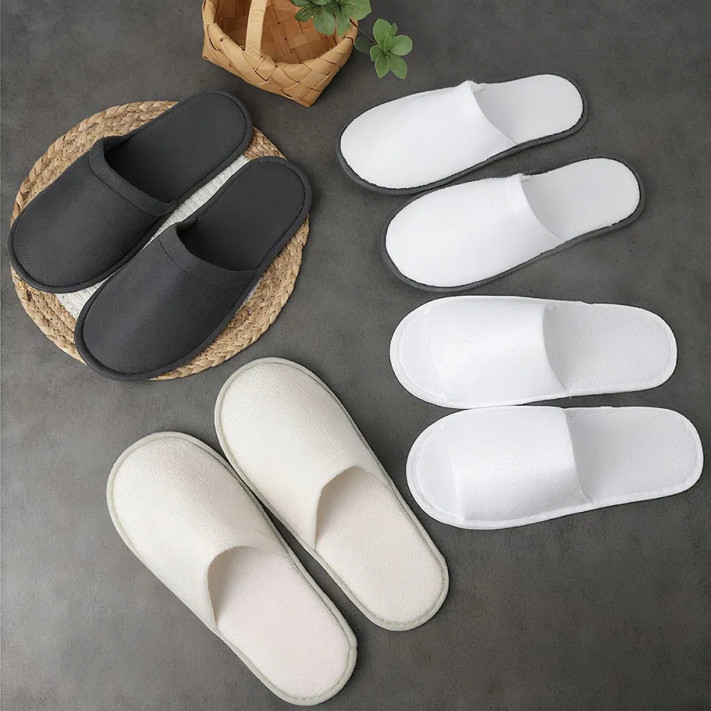 Vacation Rentals Economy Custom Adult Plain Hotel SPA Odor-Free Disposable Slipper