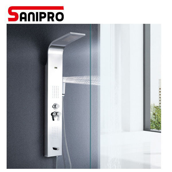 Sanipro Top Manufacturer Multi Function 304 Stainless Steel Shower Panel