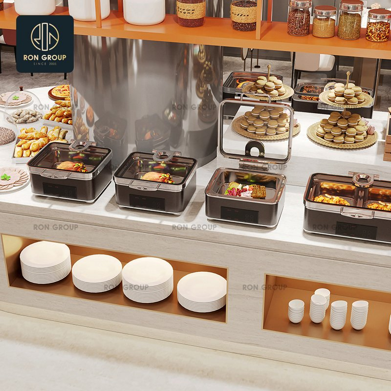 New Arrival Hotel Restaurant Supplies Stainless Steel Electric Food Warmer Buffet Chafing Dishes with Lid