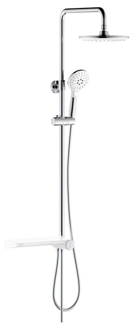 Bathroom Accessories Ceramic Shower Set Shower Faucet Shower System Shower Bar Bar Shower with Diverte, Rain Shower, Hand Shower