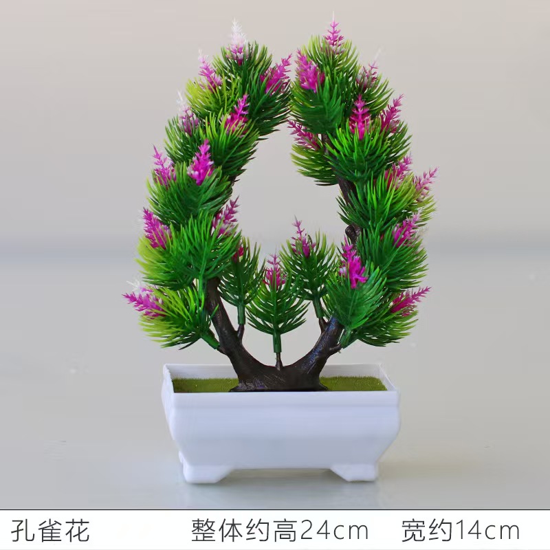 Бонсай искусственный в горшке настольный