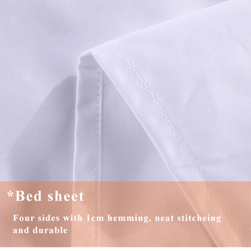 5 Star Hotel Bed Sheet Cotton Duvet Cover White Hotel Bedding Set