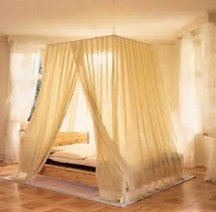 Silver Coated Nylon Emf RF Shielding Bed Canopy