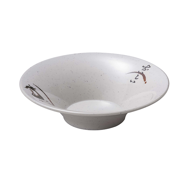 White Bowl Melamine Noodle Bowl Trumpet Bowl Customization Bowl
