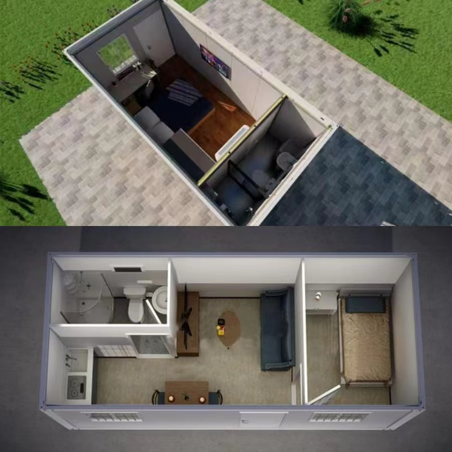 Flat-Pack Folding Tiny Luxury Modular Prefabricated House Etong Price Mobile Container House