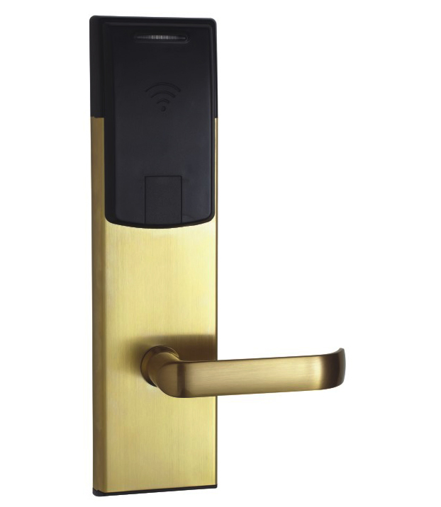 IC Card Key Antitheft Electronic Door Handle Locks for Hotel Guest Room