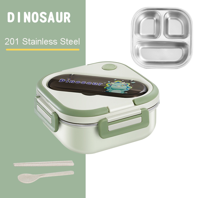 201 Stainless Steel Thermal Insulated Cartoon Bento Lunch Box