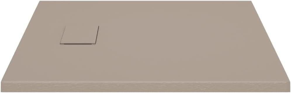 Sturdy SMC Fiberglass Smooth Finish Non-Slip Bathroom Shower Pan Tray