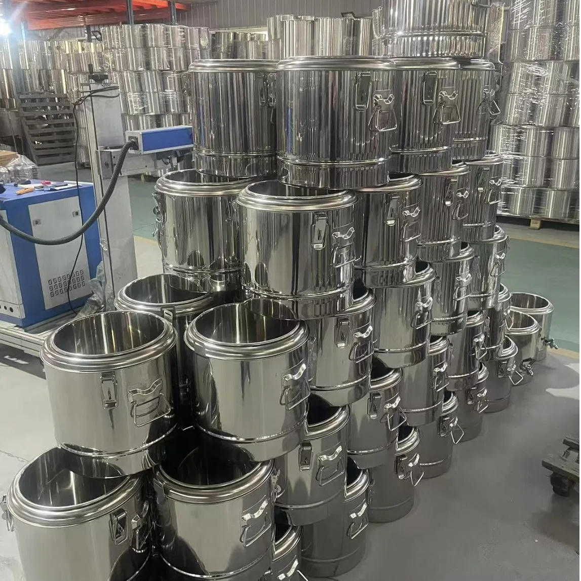 15L Stainless Steel Insulated Container Food Transport Barrel