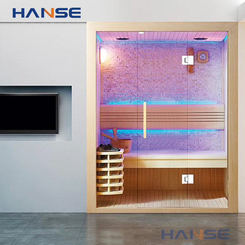 Modern Design Infrared Indoor Sauna Steam 2 Person Infrared Sauna Room Wood Sauna