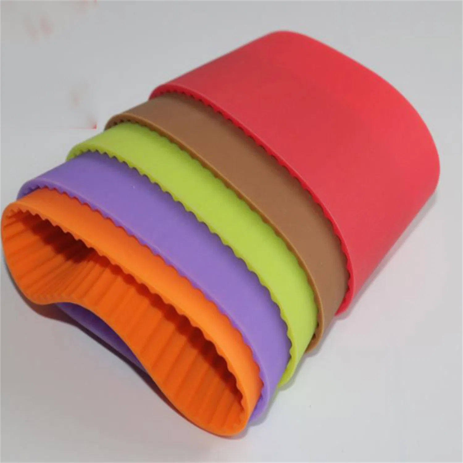 Custom Silicone Rubber Bottle Cup Sleeve for Mugs, Heat Insulation Cup Cover
