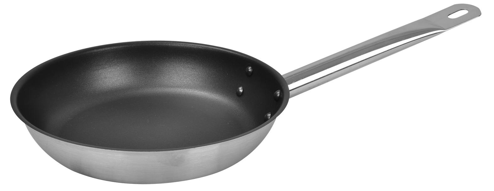 Stainless Steel Non-Stick Frying Pan Cooking Pot with Steel Handle