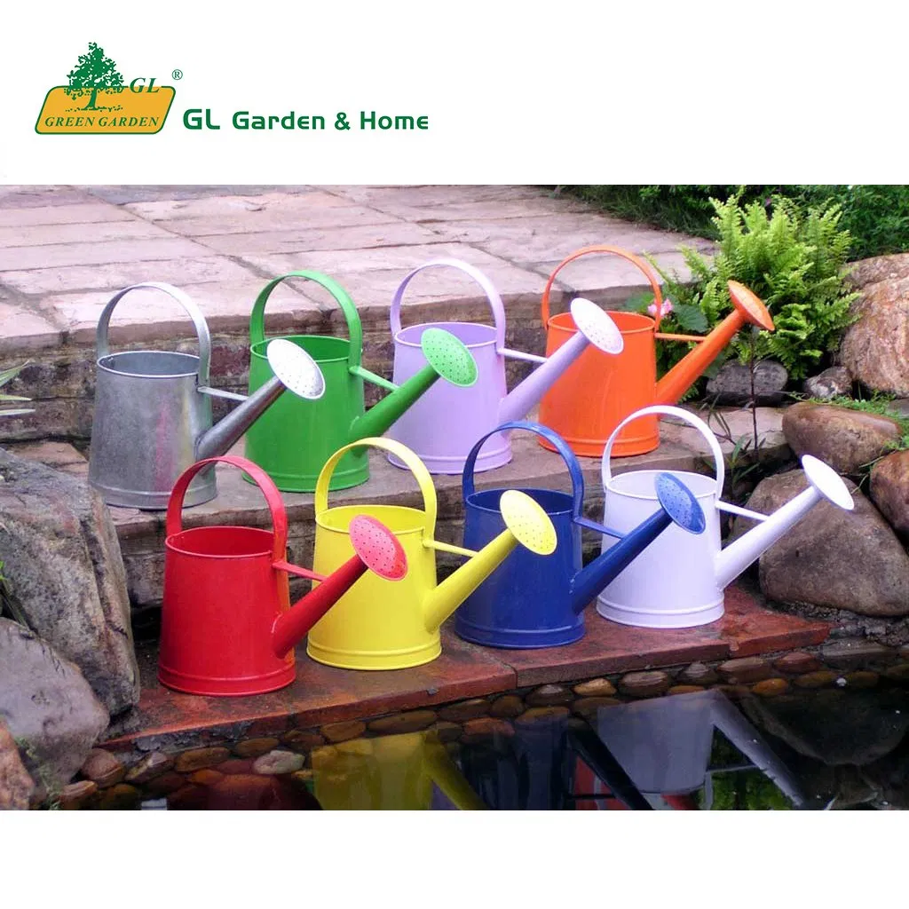Home Furnishings Galvanized Painted Watering Can