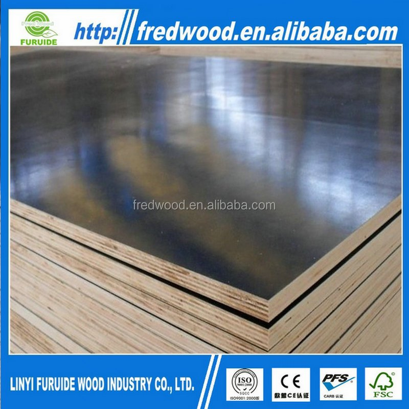 Plywood Factory Red Black Color 12mm 18mm Concrete Form Work Film Faced Plywood From China