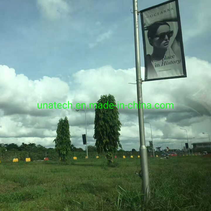 Lamp Post Steet Advertising Image Media Ads Flex Banner Bracket