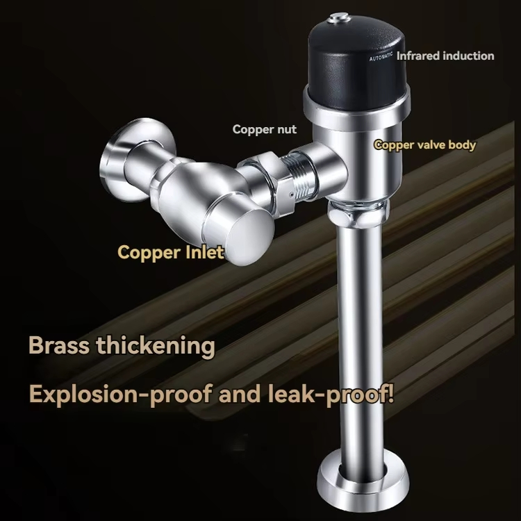 China Factory Hot Sale Handle Control Wc Brass Flush Valve Toilet