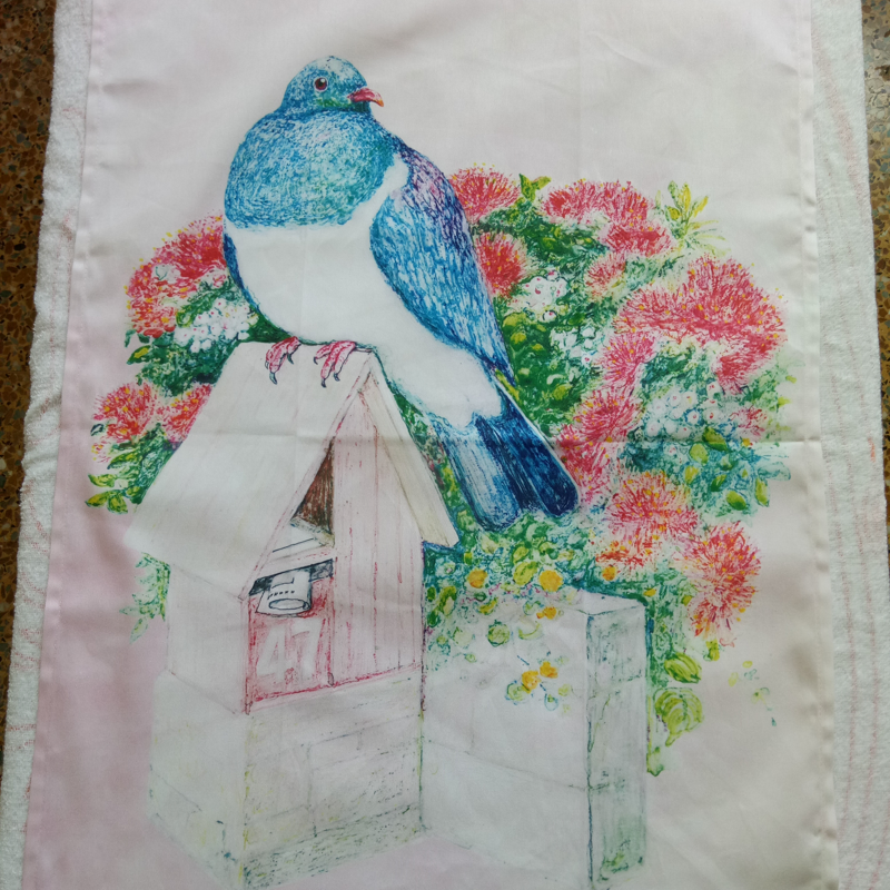 100% Cotton Customized Pigeon Digital Printing Tea Dish Towel