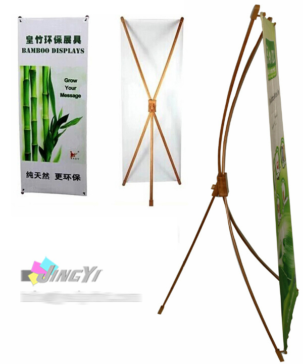 A3/A4 Mini Desk/Table Top Bamboo Roll up Banner Display Stand