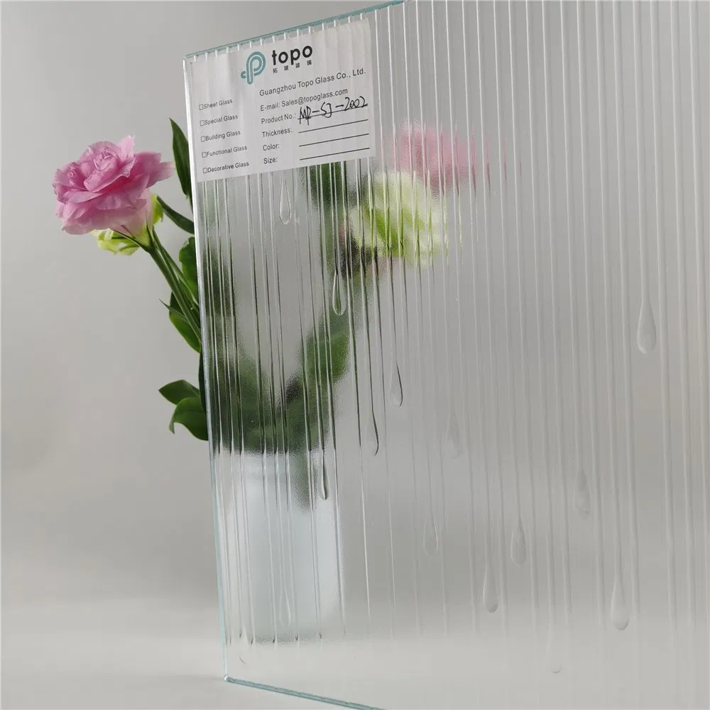 6mm/8mm/10mm/12mm15mm/19mm Stylish and Beautiful Fusedpattern Glass for Bathroom Decoration Glass (MR-SJ-2002)