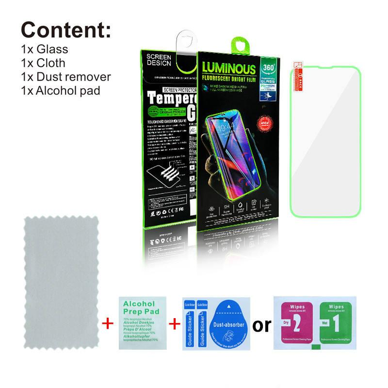 Светящиеся защитные стекла Multi Color для iPhone 11-15 PRO Max