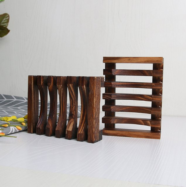 Creative Wooden Soap Dish, Bathroom Soap Box, Wooden Soap Holder, Soap Rack for Bathroom