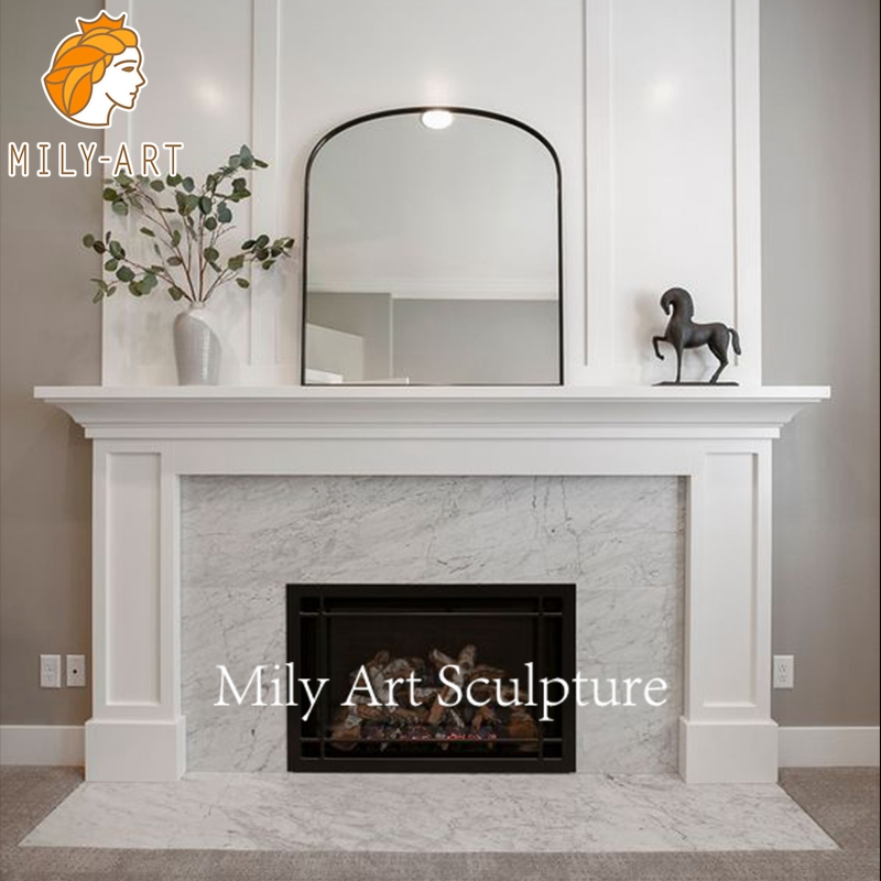Modern Home Decor Natural Marble Fireplace Mantel