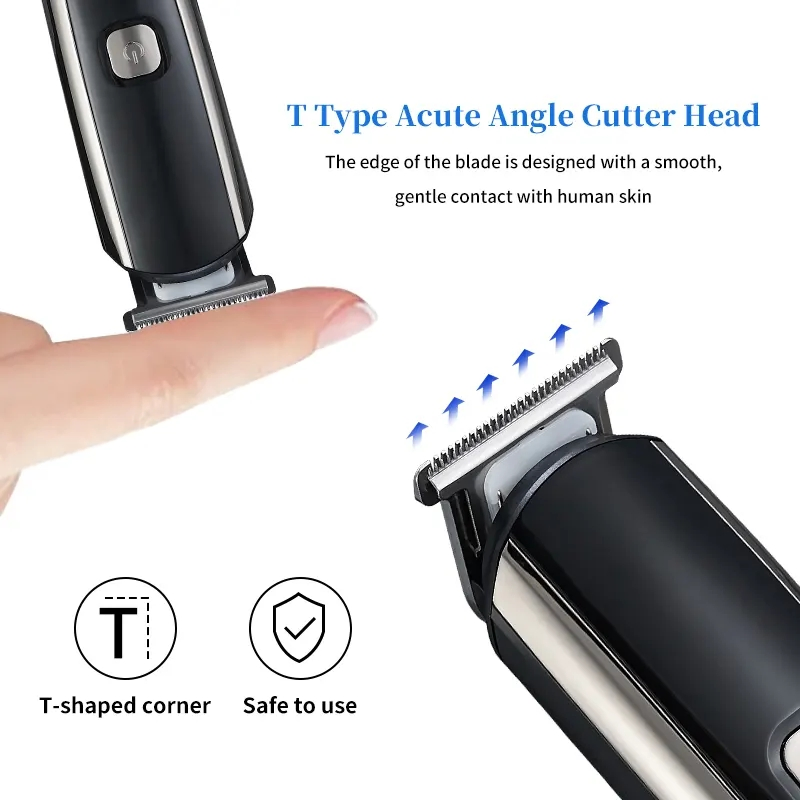 Electric Clippere Cordless Waterproof Hair Cutting Machine Professional Hair Trimmer for Men