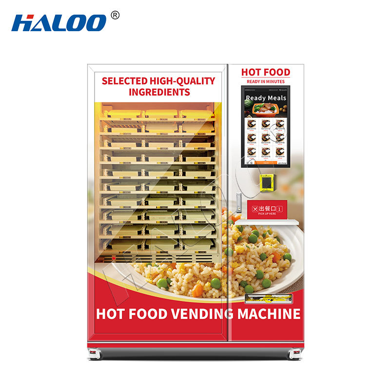 Heating Function Large Capacity Fully Automatic Hot Food Vending Machine