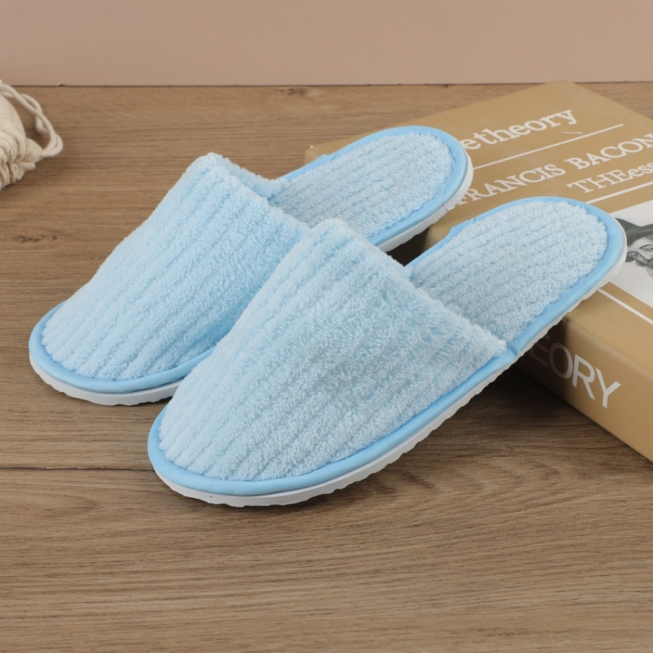 Supply Hotel Adult One-Size Closed-Toe Non-Slip Sole Skin-Friendly Fabrics Slipper Products