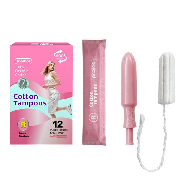 FDA Private Customized Organic Soft Cotton Disposable Sanitary Pad Napkin Tampons with Applicator