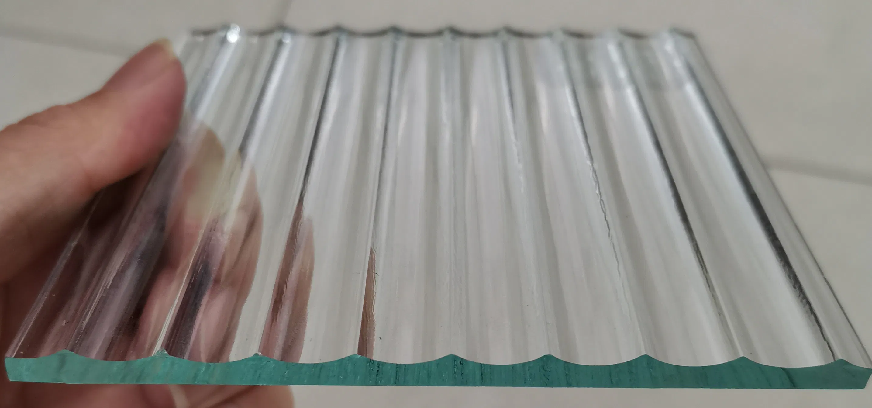 10mm Clear Narrow Reeded Glass Ribbed Glass for Deco
