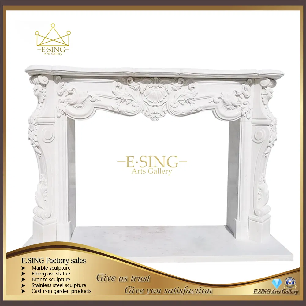 Exported to Worldwide Chinese Wholesale Belgium Marble Fireplace Model