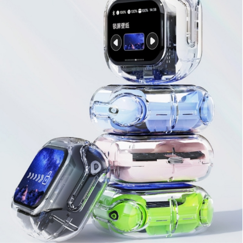 Bluetooth Multifunction Earphone Tws Wireless Headphone Touch Control in-Ear Earbuds White