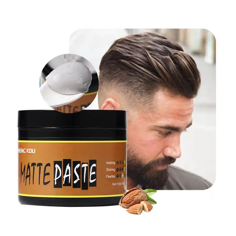 Custom Brand Hair Wax Clay Product Strong Hold No Shine Water Based Men Hair Paste for Barber Salon