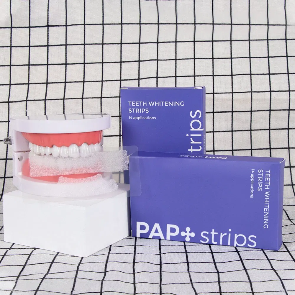 Wholesale Unique Design Peroxide Free Pap Gel Teeth Whitening Strips Advanced