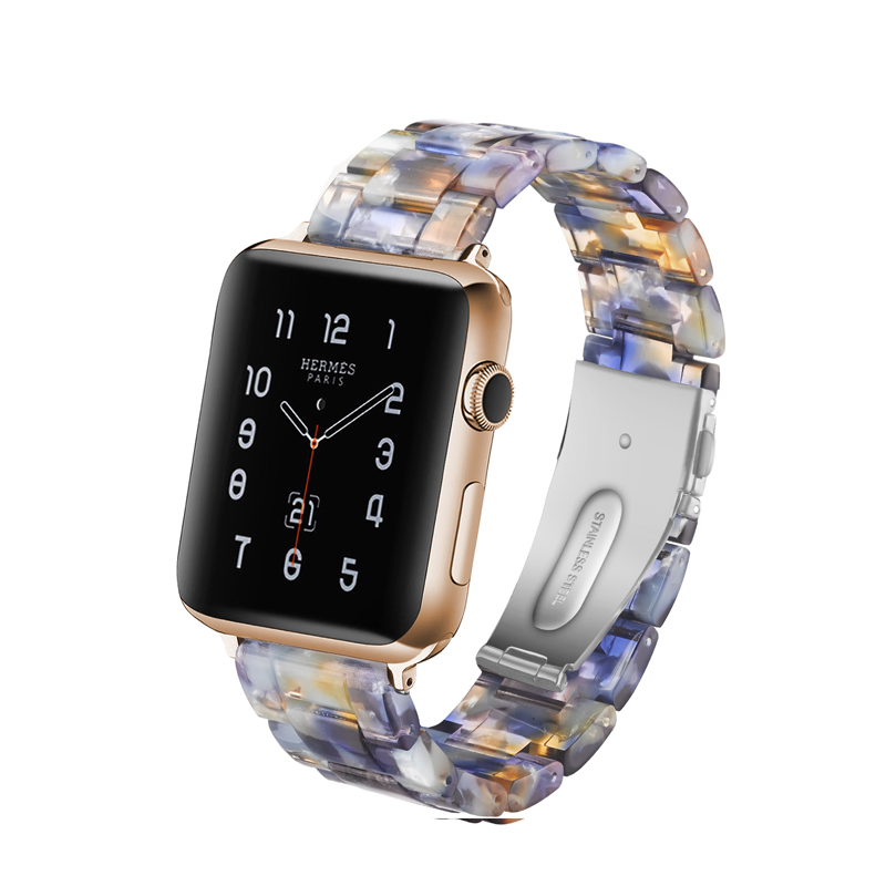 Fashionable Resin for Apple Watch Band for Women Super Lightweight Comfortable Wrist Band