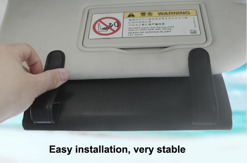 Rhinestones Crystal Car Tissue Box for Sun Visor PU Leather Hanging Auto Tissue Bag Holder Sunshade Case Diamond Car Accessories