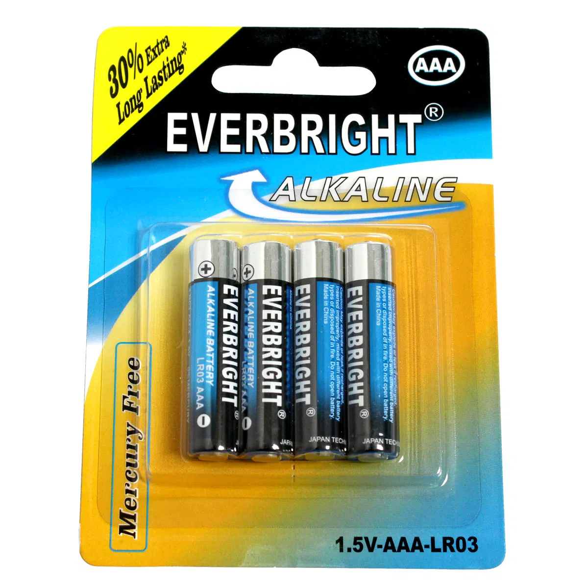 Whole Sale From Factory Lr03 Am4 Alkaline AAA Battery