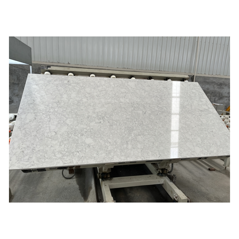 Chinese Supplier Low MOQ Artificial White Quartz Solid Surface for Countertops Vanity Tops