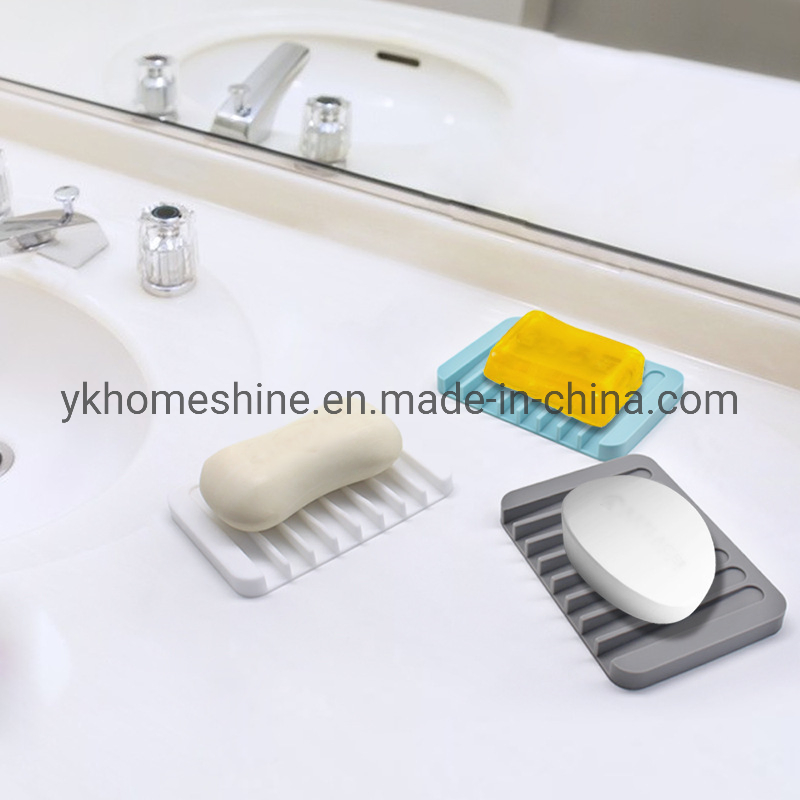 Silicone Soap Dish with Drain, Bar Soap Holder for Shower
