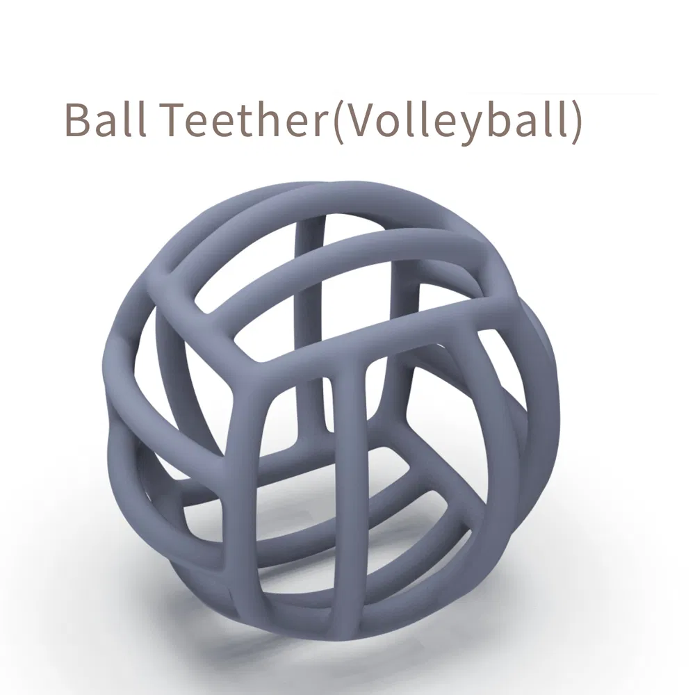 Soft Silicone Manhattan Ball Toy for Happy Baby Teething