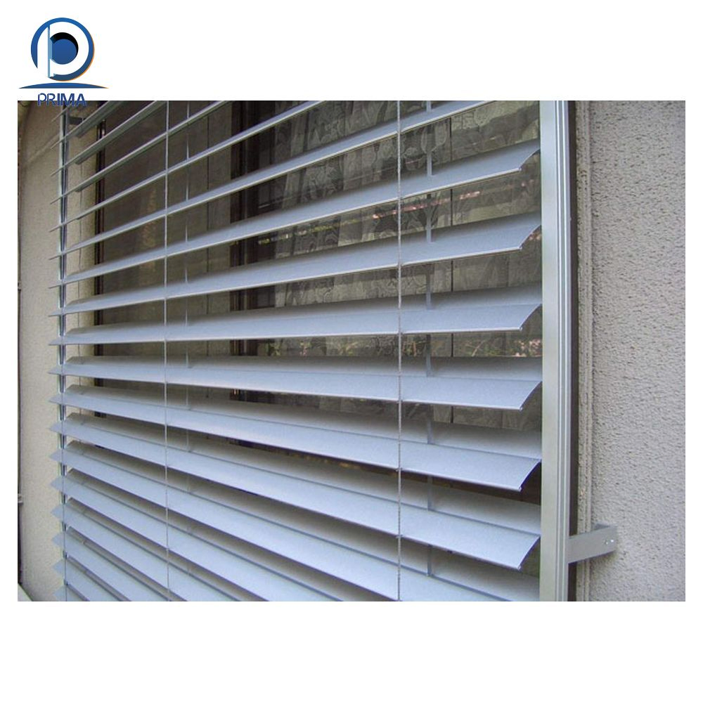 Outdoor Automatic Aluminium Alloy Shutters Windows Shutters Roller Louver System Aluminum Sunshade Blinds
