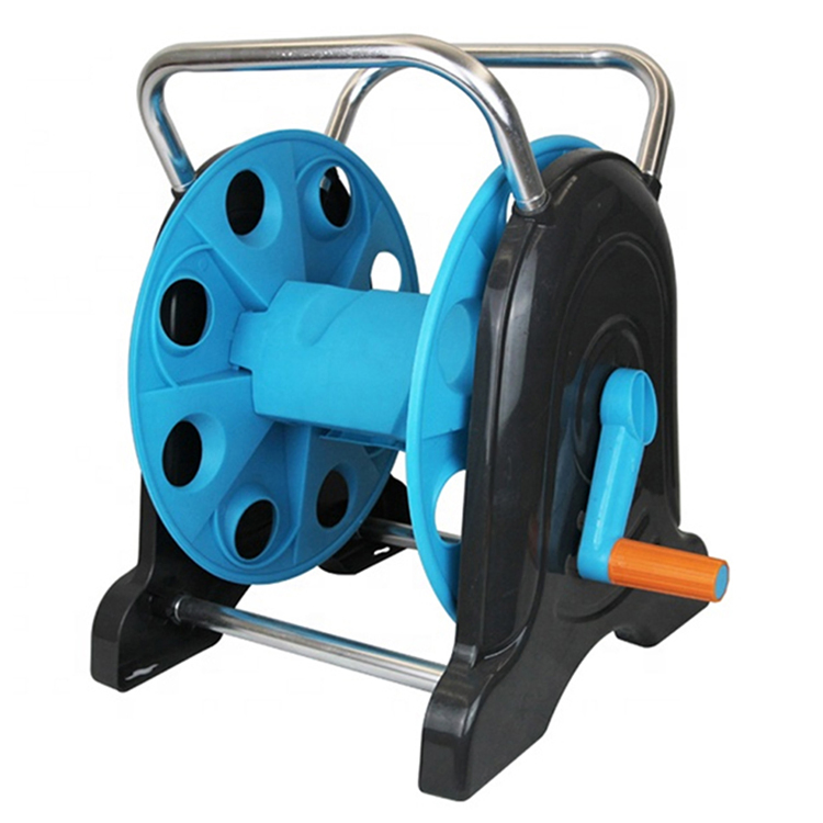 Water Garden PP-Plastic Portable Hose Irrigation Water Garden Hose Hanger Reel Cart