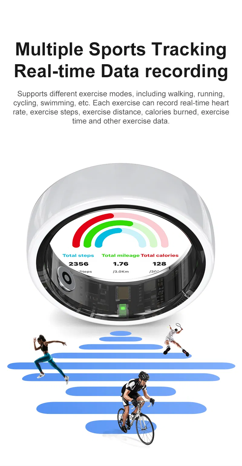 Умное кольцо Stress-Monitoring для спорта и сна